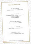 La Voile menu