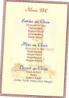 Le Delice Indien menu