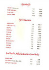 Restaurant Goa menu
