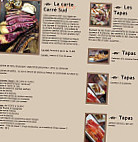 Carré Sud menu