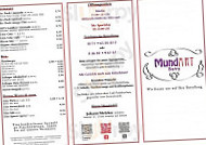 Bistro MundART menu