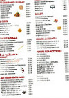 Soleil D'asie menu