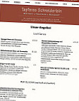 Tapferes Schneiderlein Cafe & Bistro menu
