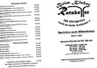 Ratskeller beim Kleber menu