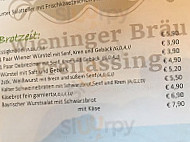 Wieninger Bräu Freilassing menu