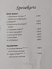 Gaststätte Mainstern menu