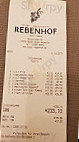 Rebenhof menu