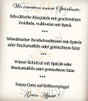 Frau Hopf Im Schloßcafé menu