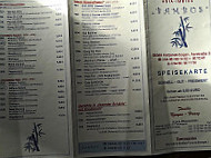 China-thai Bistro Bambus menu