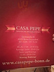 Casa Pepe menu