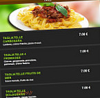 Le Vesuve menu