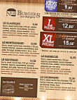 Le Burger menu