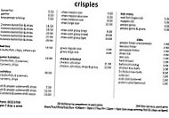 Crispies menu
