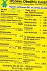 Webers Ölmühle Gmbh menu