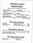 Rolfes' Tavern menu