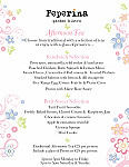 Peperina Garden Bistro menu