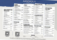 Akropolis menu