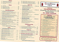 China-Restaurant China-Town menu