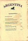 Argentina menu