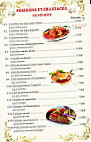 Le Palais d'Or menu