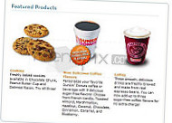 Dunkin' menu