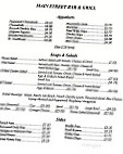 Main Street Bar Grille menu