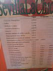 Sevillalachica menu