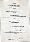 Le Saint Sauveur menu