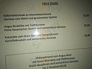 Waldshuter Hof menu