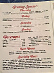 Welsh's Pizza menu