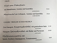 Gasthof Gemse menu