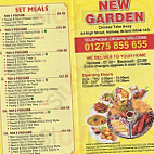 New Garden menu