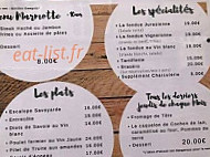 L'alpage menu