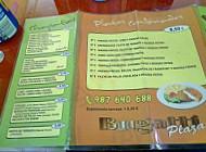 Bugatti Plaza menu