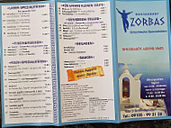Zorbas menu