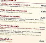 La Paella menu