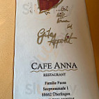 Cafe Anna menu