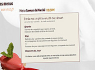 Auberge St-paul menu