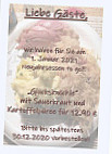 Restaurant & Winzerhof Weissenberger menu