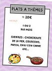 Le Cotissois menu