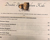 Double Barrel Saloon menu