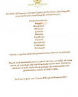 Château Du Faucon menu