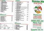 Bistro Pizzeria Mamma Mia menu