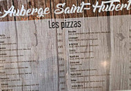 Auberge St Hubert menu