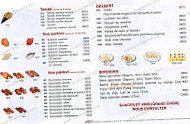 New Ichiban Sushi menu