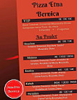 Pizza Etna menu