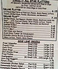 Varsity -b-q Ice Cream menu