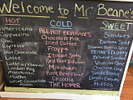 Mr Bean's menu