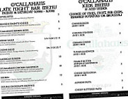 O'callahan's Publick House menu