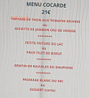 Le Rossli menu